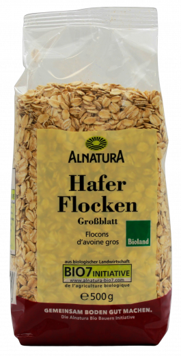 Alnatura Haferflocken Großblatt 6 x 500g Beutel