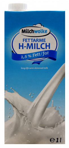 Milchwolke H-Milch 1,5% 6 x 1000ml Packungen