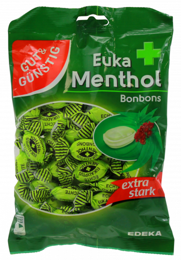 Gut & Günstig Euka Menthol Bonbons 10 x 300g Packungen