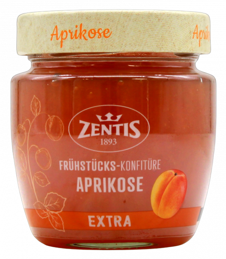 Zentis Frühstückskonfitüre Extra Aprikose, 5 x 230g Gläser