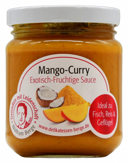 Berge Mango Curry Sauce 3 x 200ml Gläser