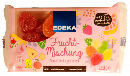 Edeka Gelee-Fruchtmischung gezuckert 5 x 250g Packungen