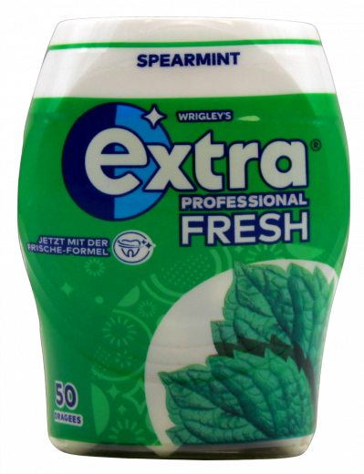 Wrigleys Extra Professional Fresh Spearmint ohne Zucker 12 x 50er Dosen