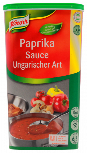 Knorr Paprika Sauce Ungarische Art 1 x 1000g Becher