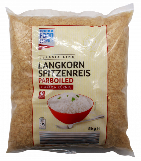 Edeka Classic Line Langkorn Spitzenreis Parboiled 1 x 5000g Packungen