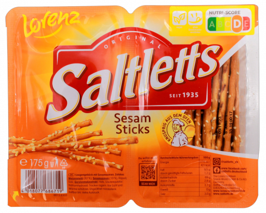 Saltletts Sticks Sesam 21 x 175g Packungen