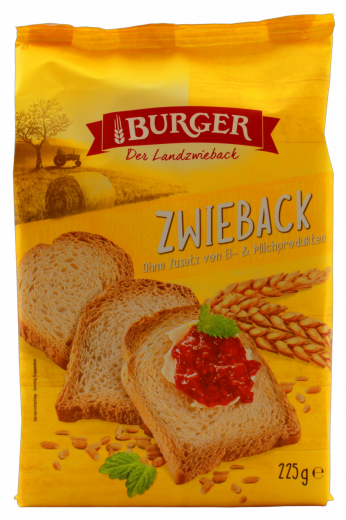 Burger Zwieback, 6 x 225g Packungen