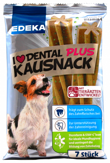 Edeka Dental Plus Kausnack für Hunde 9 x 210g Packung