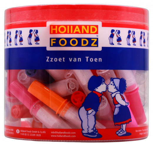 Holland Foodz Lippenstift mit Lolliinhalt 3 x 304g Dosen