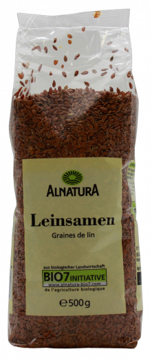 Alnatura Bio Leinsamen 3 x 500g Packungen