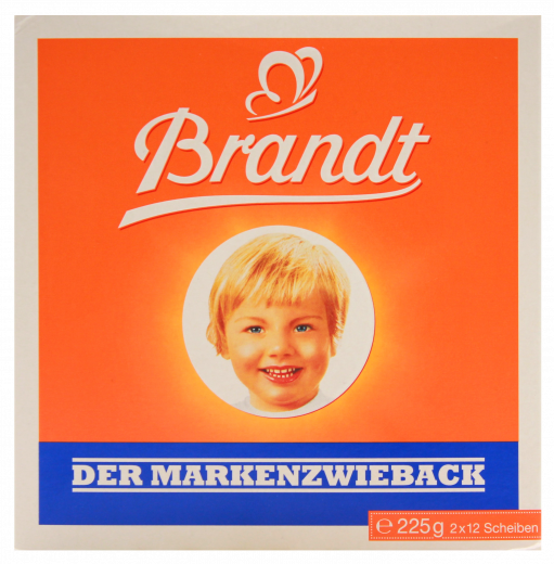 Brandt Marken-Zwieback, 10 x 225g Packungen