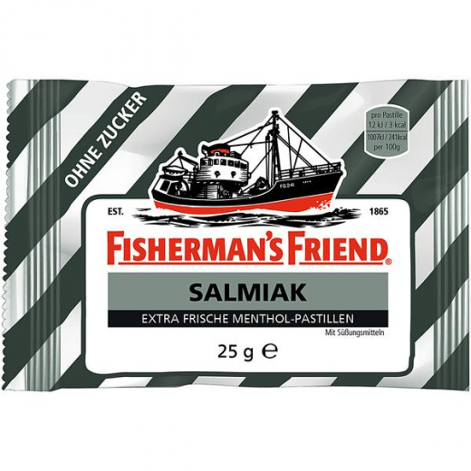 Fishermans Friend Salmiak ohne Zucker 24 x 25g Beutel