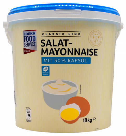 Edeka Classic Line Salat-Mayonnaise mit 50% Rapsöl 10kg Eimer