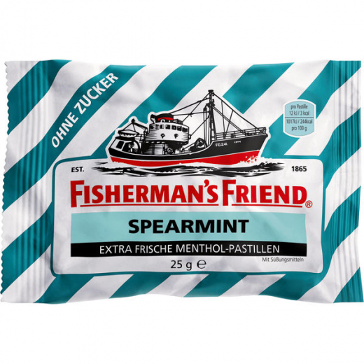 Fishermans Friend Spearmint ohne Zucker 24 x 25g Beutel