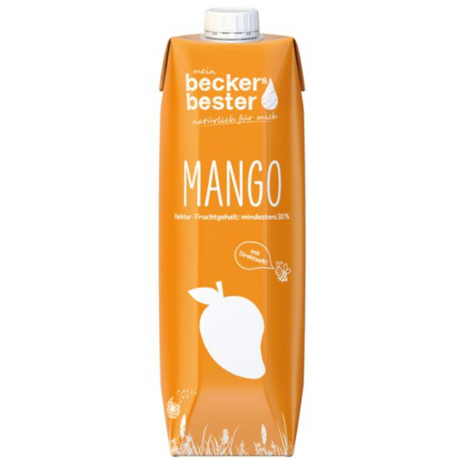 beckers bester Mango-Nektar mit Direktsaft 6 x 1000ml Packungen