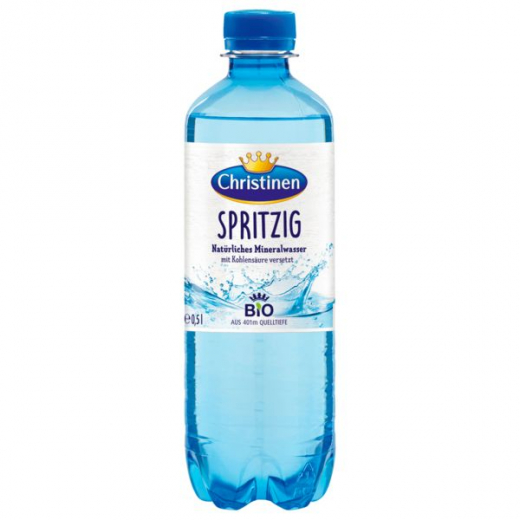 Christinen Spritzig Mineralwasser 24 x 500ml Flaschen EINWEG