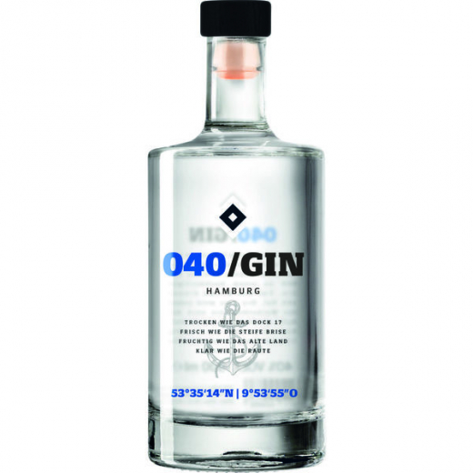 040/ Gin Hamburg 40% vol., 500ml Flasche