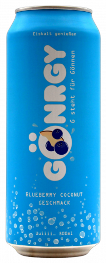 Gönrgy Energy Blueberry Coconut, 24 x 500ml Dosen EINWEG