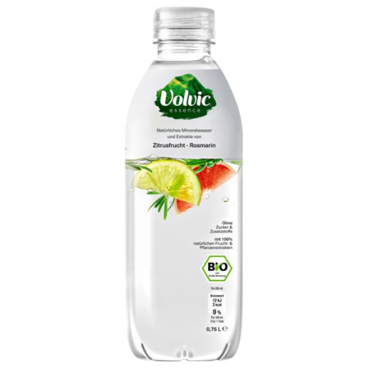 Volvic Essence BIO Zitrusfrucht-Rosmarin 6 x 750ml Flaschen EINWEG