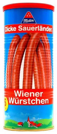 Metten Wiener Würstchen 6 x 330g Dosen