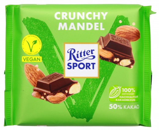 Ritter Sport Crunchy Mandel vegan 10 x 100g Tafeln