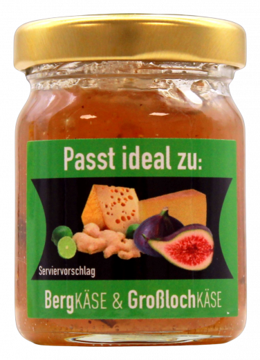 Ideal Feige-Ingwer-Limetten Senfsauce, 6 x 60g Gläser