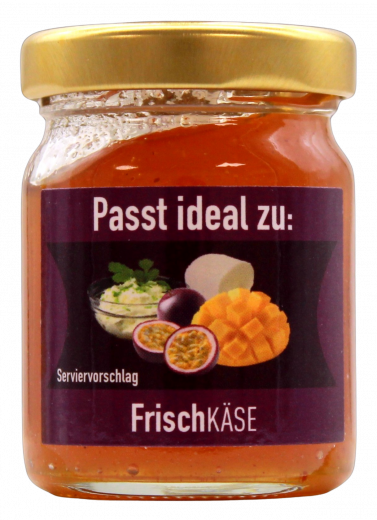 R&Z Mango Senfsauce mit Maracuja, 6 x 60g Gläser