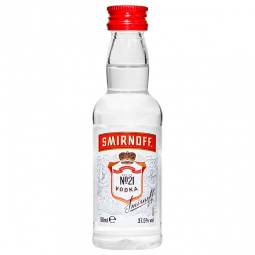 Smirnoff Vodka Red Label No.21 Miniaturflasche PET 37.5% vol., 12 x 50ml Flaschen