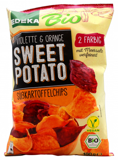 Edeka Bio Süßkarteffelchips, 5 x 100g Packungen