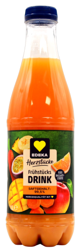 Edeka Herzstücke Frühstücks Drink, 6 x 1 l Flasche EINWEG