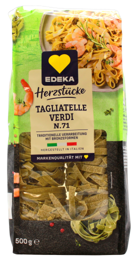 Edeka Herzstücke Tagliatelle Verdi N.71, 12 x 500g Beutel