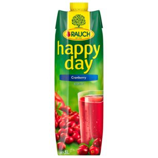 Rauch Happy Day Cranberry Saft, 6 x 1 l Getränkekarton