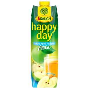 Rauch Happy Day milder Apfel Saft, 6 x 1 l Getränkekarton