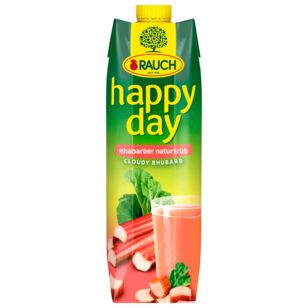 Rauch Happy Day Rhabarber Saft, 6 x 1 l Getränkekarton