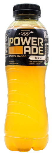 Powerade Isotonisches Elektrolytgetränk Golden Mango, 12 x 0.5 l Flasche EINWEG