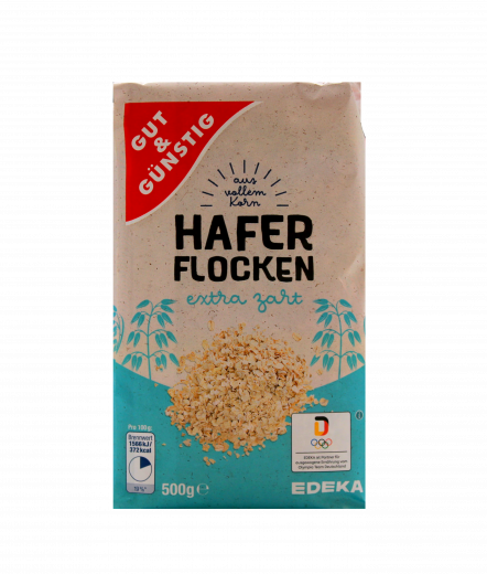 Gut & Günstig Haferflocken extra zart 5 x 500g Packung