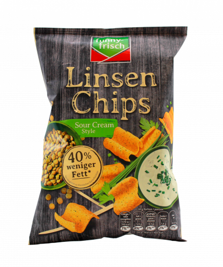 funny-frisch Linsen Chips Sour Cream 12 x 90g Tüten