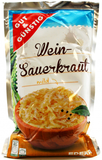 Gut & Günstig Wein-Sauerkraut mild 10 x 500g Beutel