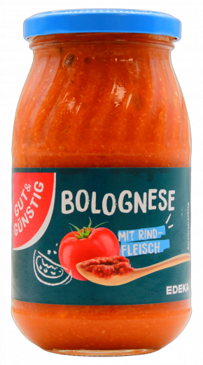 Gut & Günstig Nudelsauce Bolognese 5 x 400ml Gläser