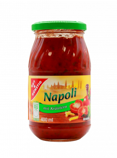 Gut & Günstig Nudelsauce Napoli 5 x 400ml Gläser