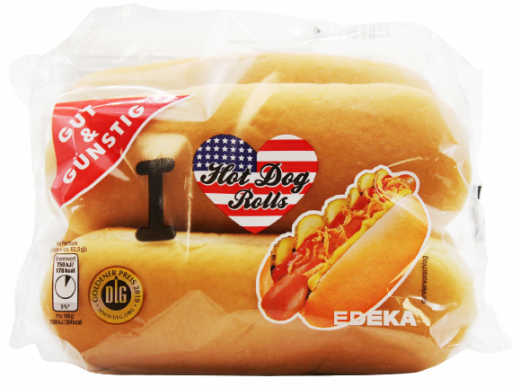 Gut & Günstig Hot Dog Rolls, 5 x 250g Beutel