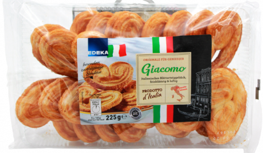 Edeka Giacomo Italienisches Blätterteiggebäck 9 x 225g Packungen