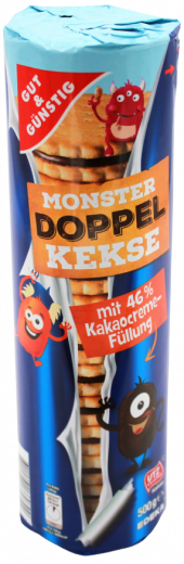 Gut & Günstig Monster Doppelkekse 10 x 500g Rollen