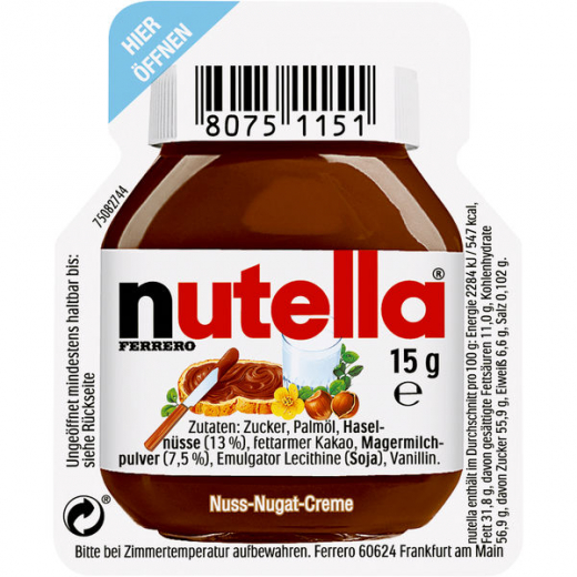 Ferrero Nutella 120 x 15g Packungen