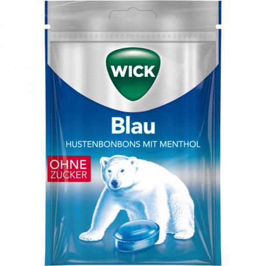 Wick Blau Vapo Plus Menthol ohne Zucker 20 x 72g Beutel