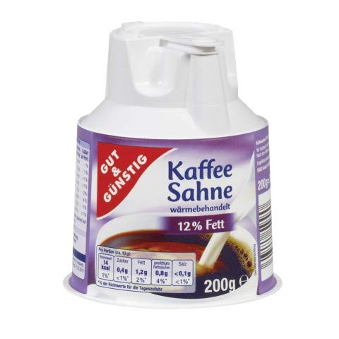 Gut & Günstig Kaffeesahne Kännchen 12% 10 x 200g Kännchen