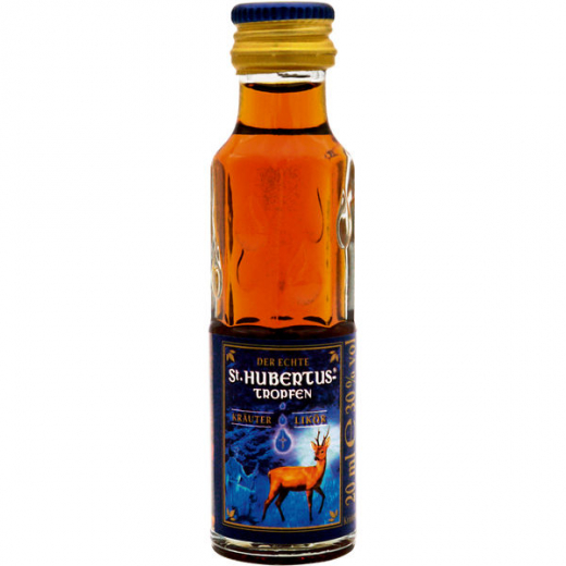 St.Hubertus Tropfen, Kräuterlikör, 30% vol., 24 x 20ml Flaschen