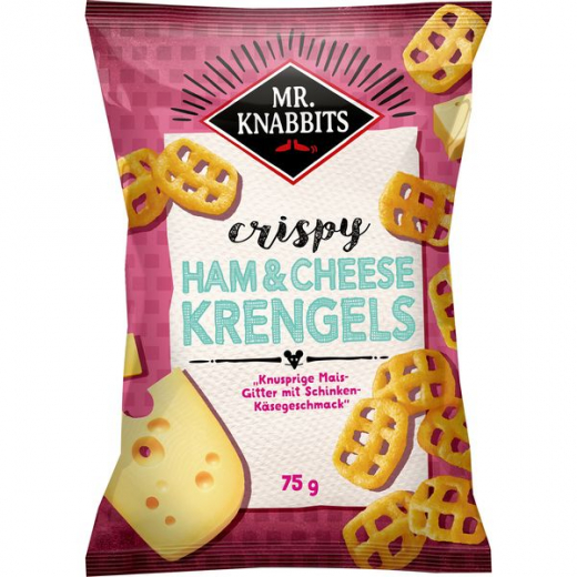 Mr.Knabbits Krengels Ham & Cheese 14 x 75g Tüten