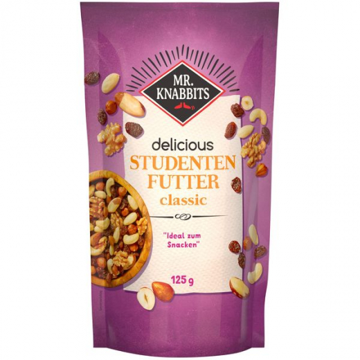 Mr.Knabbits Studentenfutter classic, 12 x 125g Beutel