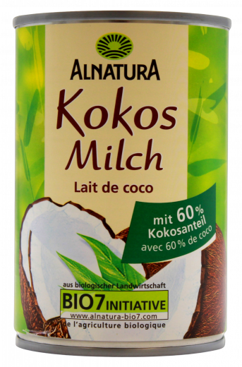 Alnatura Kokosmilch 3 x 400ml Dosen